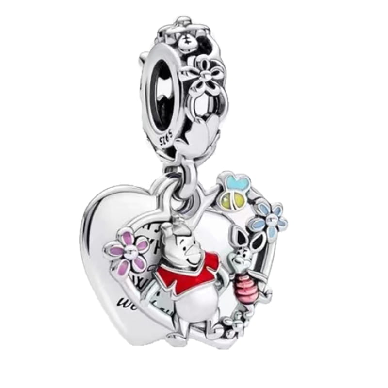 Charms Srebro 925 - KUBUŚ I PRZYJACIELE
