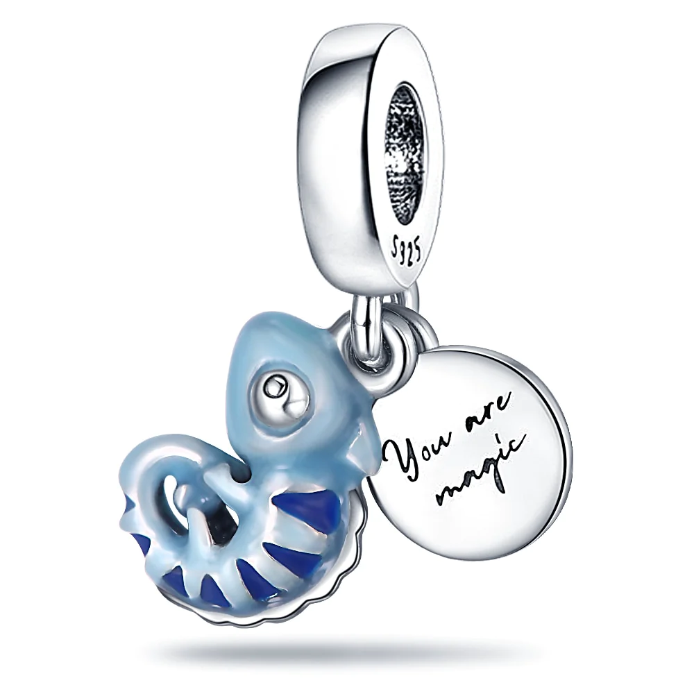 Charms Srebro 925 - MAŁY KAMELEON