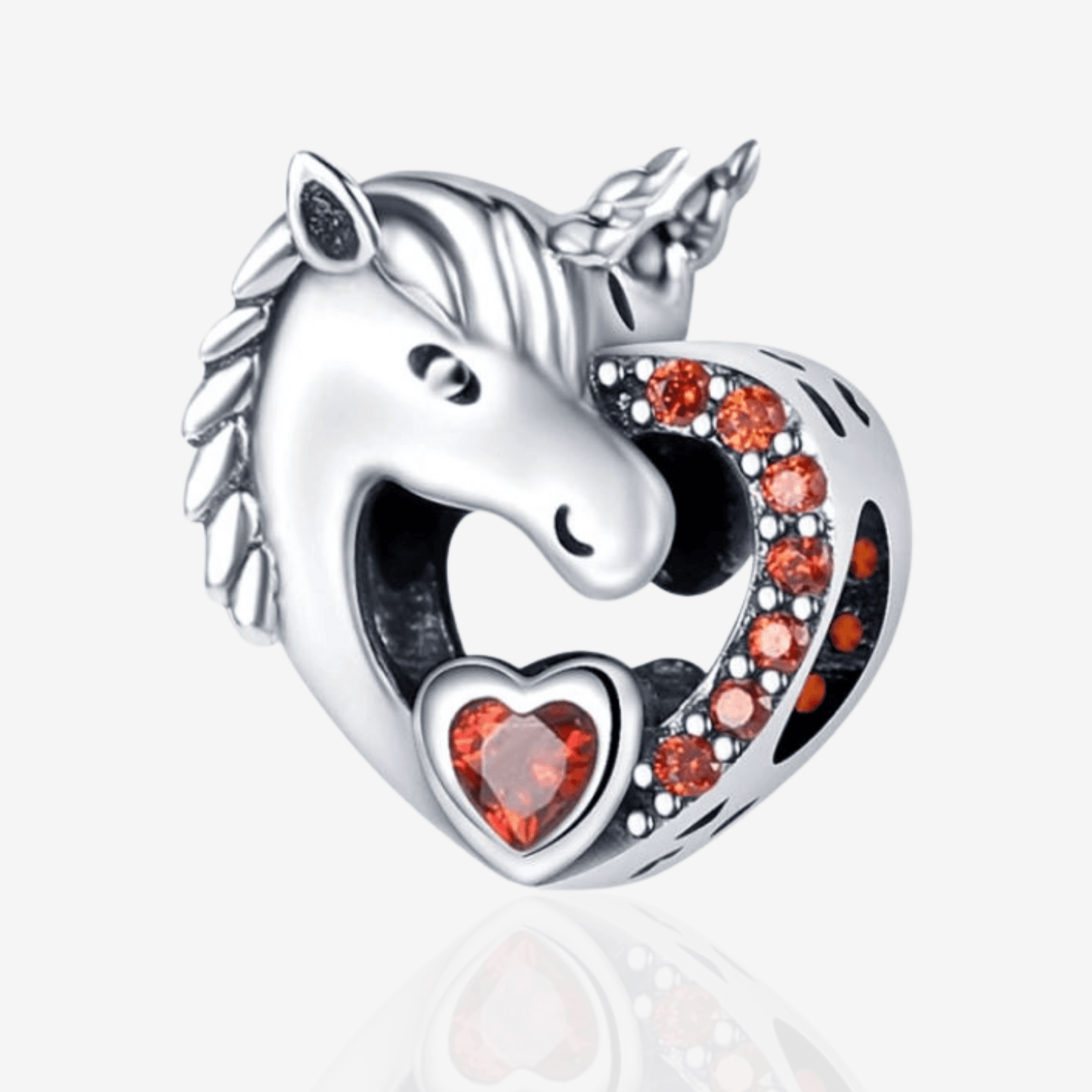 Charms Srebro 925 - ZAKOCHANY JEDNOROŻEC
