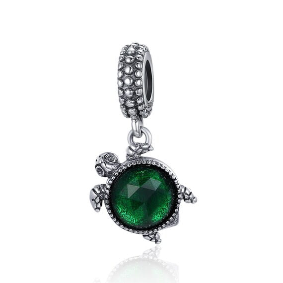 Charms Srebro 925 - ZIELONY ŻÓŁW