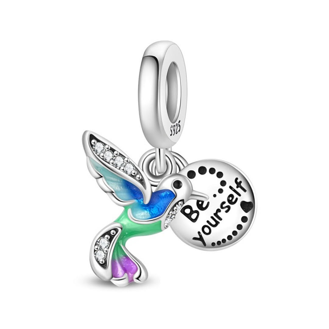 Charms Srebro 925 - PTAK BĄDŹ SOBĄ